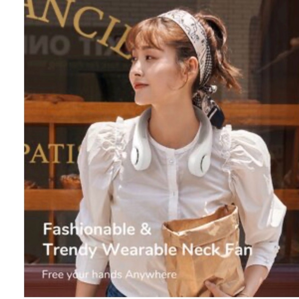 New Never Opened box One JisuLife White Neck Fan - Picture 11 of 11